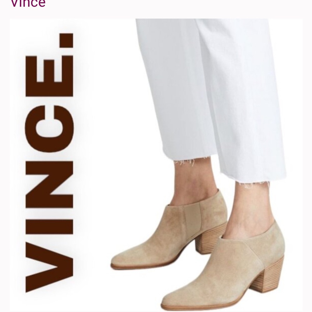 Vince Hamilton Bootie in coco suede
